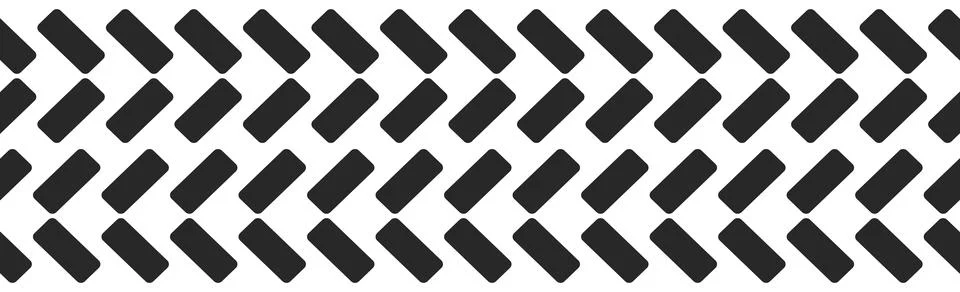 Panoramic texture background car tire on white background - Vector Stock Illustration