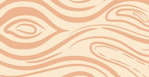 Panoramic texture of light wood with knots - Vector Stock Illustration