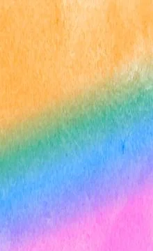 Panoramic texture of realistic multi-colored watercolor on a white backgro... 스톡 사진