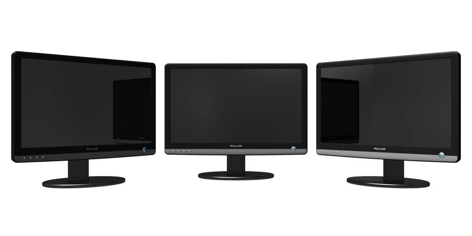 Panoramic TFT display Stock Illustration