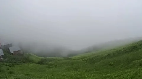 Panoramic timelapse view of Gito plateau in blacksea karadeniz region Stock Footage 128203863