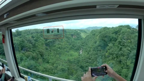 Panoramic Train Jembatan Cisomang Stock Footage 305333608