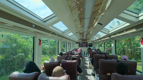 Panoramic Train Rec 709 Stock Footage 305136078