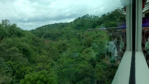 Panoramic Train Window View Gopro Stock Footage 305333967