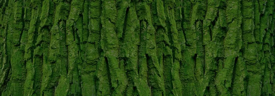 Panoramic tree bark pattern for background Stock Photos