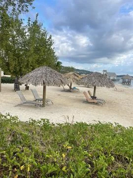Panoramic Tropical Beach Stock Photos