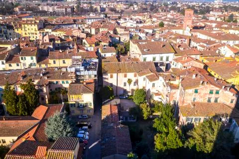 Panoramic tuscany Lucca Stock Photos