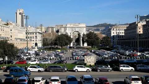 Panoramic Victory Square  Vídeos de archivo 125331178