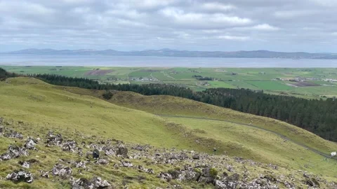 Panoramic video of Ireland landscape Stock Footage 152127555