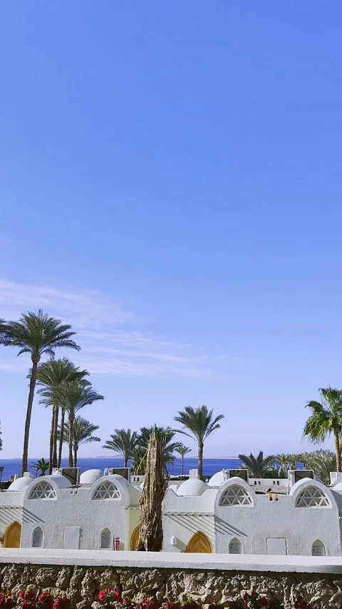 Panoramic video view of a Luxury hotel resort Stock Footage 304367886