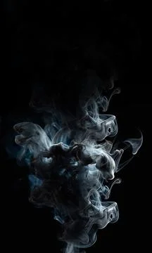 Panoramic view of the abstract smoke or fog. White cloudiness, mist or smog m Illustrazione stock