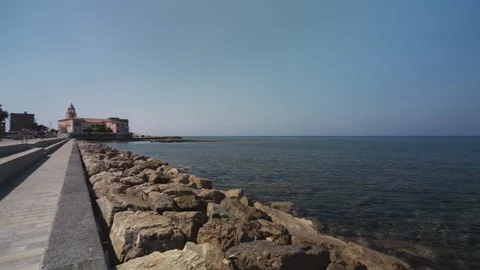 Panoramic view of the Acciaroli's seafront Video stock 279153404