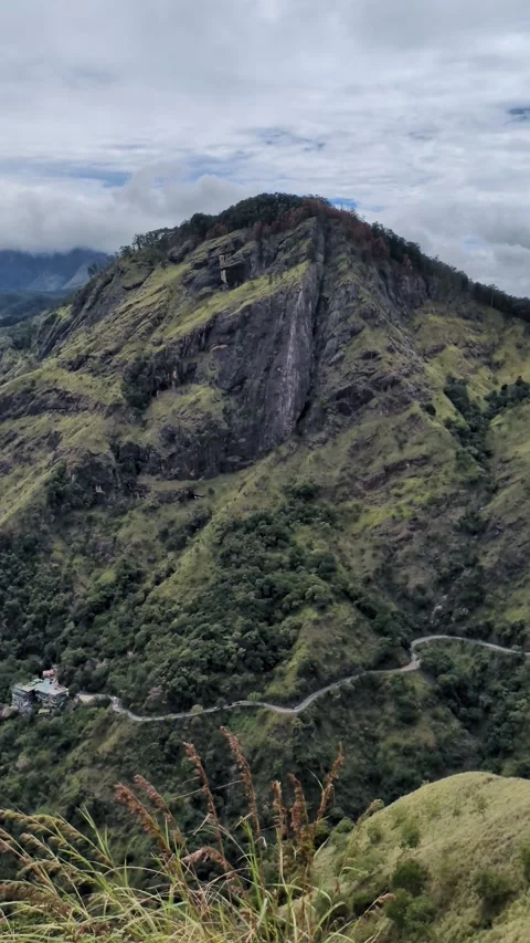 Panoramic view from Adam Peak summit Sri Lanka Ceylon 스톡 동영상 322011814