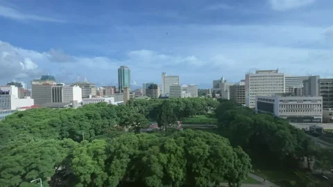 Panoramic view on Africa Unity Square in Harare 動画素材 234060816