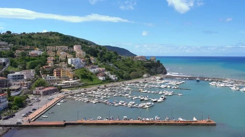 Panoramic view in Agropoli. Cilento, Campania, southern Italy. Stockbeeldmateriaal 110809742