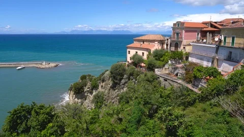 Panoramic view in Agropoli. Cilento, Campania, southern Italy. Stockbeeldmateriaal 110809909