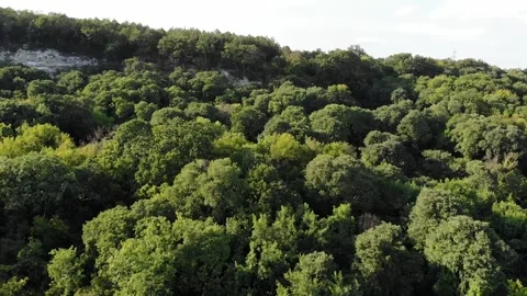 Panoramic view of the Aladzha Monastery the most famous medieval rock Stock Footage 266946072