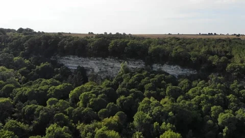 Panoramic view of the Aladzha Monastery is the most famous medieval rock Stock Footage 266946074