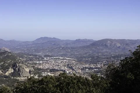 Panoramic view of Alcoy Stock Photos