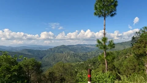 Panoramic View Of Almora Town On Mountain Ridge From Mukteshwar Road Stock Footage 337774441