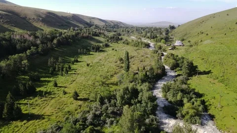Panoramic view of the alpan mountains Video stock 198659478