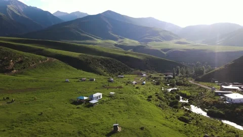 Panoramic view of the alpan mountains Video stock 198659480