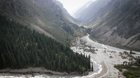 Panoramic view of the alpan mountains Video stock 209930337