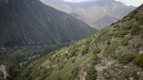 Panoramic view of the alpan mountains Video stock 209930575