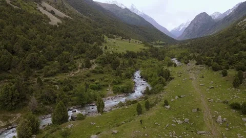 Panoramic view of the alpan mountains Video stock 243823531