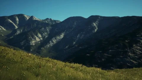 Panoramic view of alpine mountain landscape 스톡 동영상 279985241