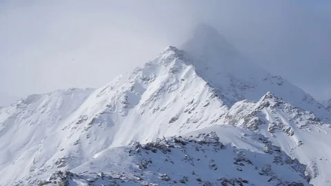 Panoramic view of Alps Stock Footage 73746909