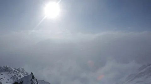 Panoramic view of Alps Vídeo Stock 73746949