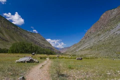 Panoramic view of Altay mountain Stock-Fotos