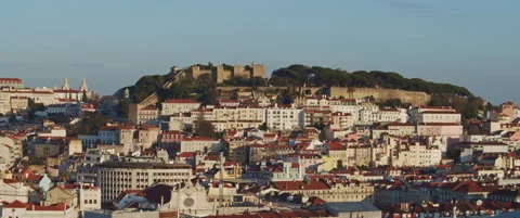Panoramic view of the ancient fortress Stock Footage 151354593