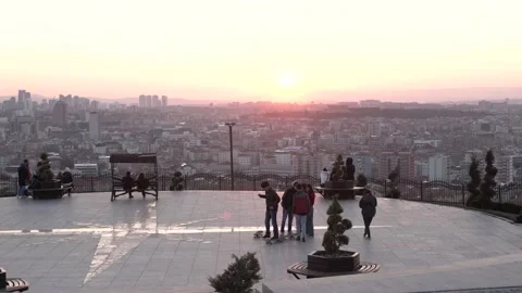 Panoramic view of Ankara in background Stock Footage 193055251