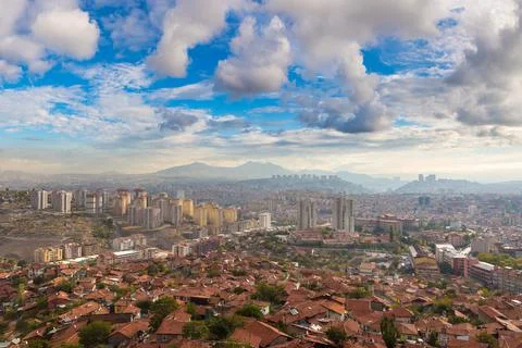 Panoramic view of Ankara, Turkey Stock Photos