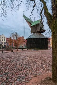 Panoramic view of the architecture of the old town of Lneburg in Germany. Stock Photos