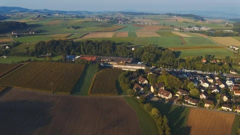 Panoramic view Of the architecture Old Typical village in Bern, Switzerland. Stock Footage 121008937