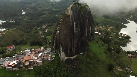 Panoramic View Around Piedra del Penol-16 Stock Footage 337007885