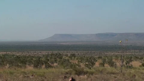 Panoramic view of the australian outback Stock Footage 74027382