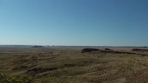 Panoramic view of the australian outback Stock Footage 74827169
