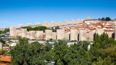 Panoramic view of Avila Foto stock