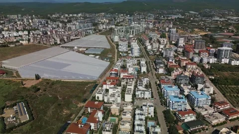Panoramic view of Avsallar Stock Footage 256926990