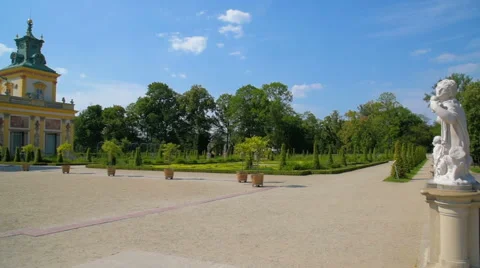 Panoramic view of Back side of Old Royal Palace Stock Footage 64552566