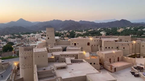 Panoramic view from Bahla Fort in oman Stock Footage 330435894