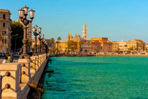 Panoramic view of Bari seafront 