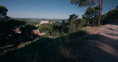 Panoramic view from Barone Fortress overlooking Sibenik Croatia Video stock 336255245