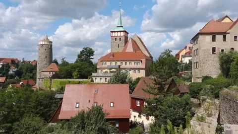 Panoramic view of Bautzen, includes sound Stock Footage 159565710