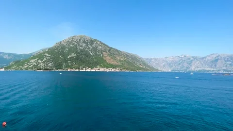 Panoramic View of the Bay of Kotor, Montenegro Stock Footage 237999953