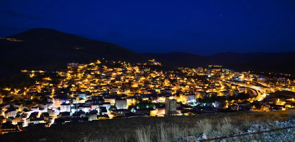A panoramic view of Bayburt Stock Photos